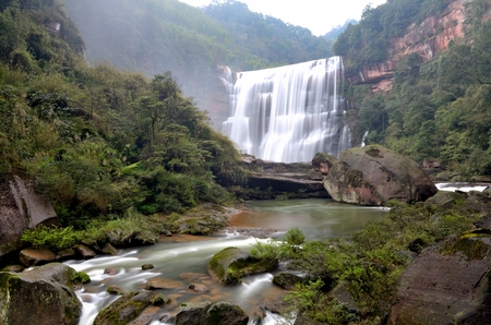 China Guizhou Chishui waterfallsの写真素材