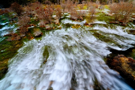 flowing streamの写真素材