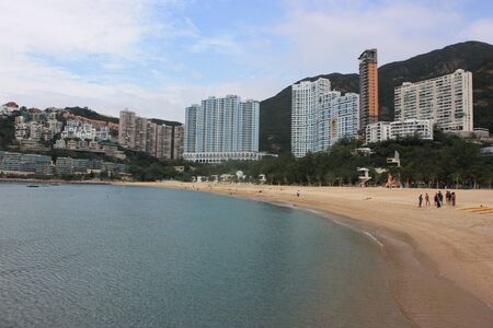 sea and beach of Hongkongの写真素材