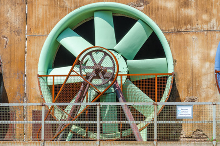Landscape Park Duisburg Nord, the former blast furnace in Duisburg Gemany was closed in 1985 The old industrial site was opened to the public. Consisting of three blast furnaces and various industrial buildings.Images courtesy of the Press Office.Here theの写真素材