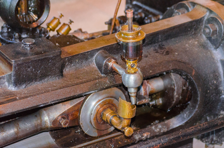 LWL-Open-Air Museum Hagen. Images courtesy of the Department of Public Relations. Detail of a steam engine.のeditorial素材
