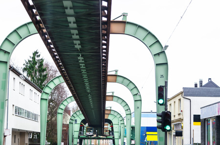 Carriageway of the Wuppertal suspension railway in the district of Vohwinkel.
