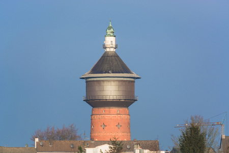 Old Water Tower at the Steeger street in Velbert, Germany.の写真素材