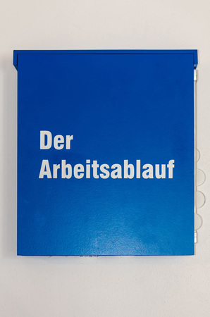 Blue small cabinet door collection without letteringの写真素材