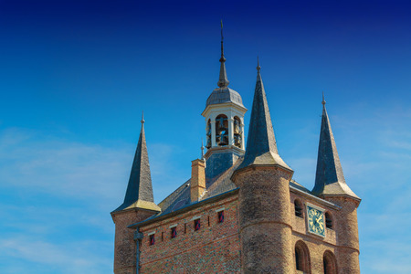 The Noordhafenpoort of Zierikzee. The harbor port is one of the three old city gates.の写真素材