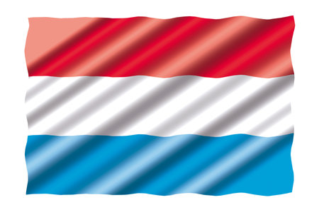 Luxembourg flag simple illustration for independence day or electionの写真素材