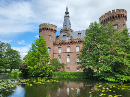 Moyland Castle in Bedburg-Hau on the Lower Rhineのeditorial素材