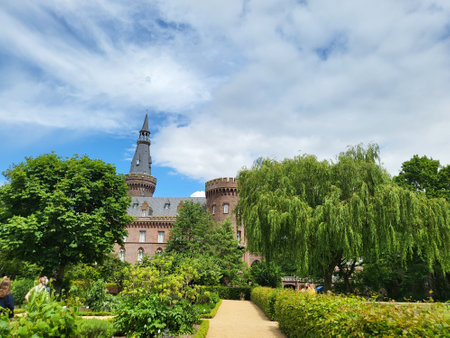 Moyland Castle in Bedburg-Hau on the Lower Rhineのeditorial素材