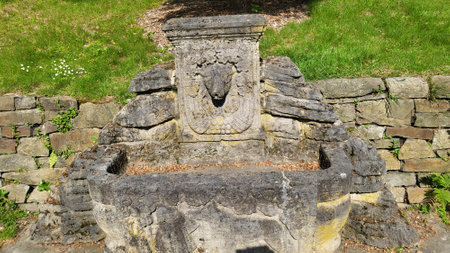 ESSEN, GERMANY - MAY 25, 2023: Essen, Germany - May 25, 2023: View on Villa HÃ¼gel, former residence of the Krupp family. Panorama format.のeditorial素材