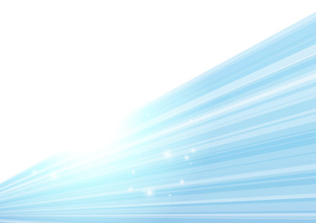 glowing speed lines blue backgroundのイラスト素材