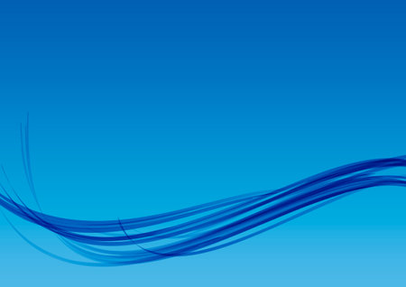 Abstract blue digital wave backgroundのイラスト素材