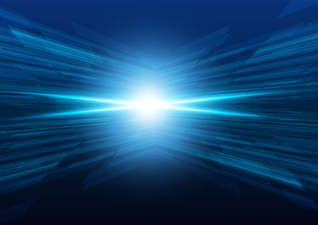 blue light and technology backgroundのイラスト素材