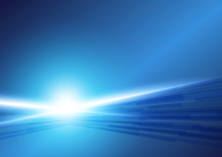 Speedy blue IT network backgroundのイラスト素材