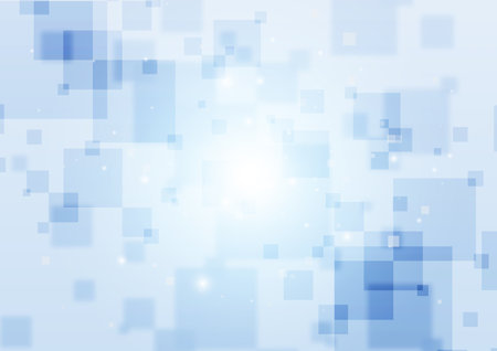 Square digital image blue backgroundのイラスト素材