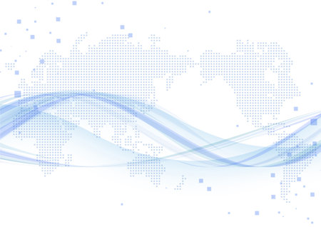 bright world map digital image backgroundのイラスト素材