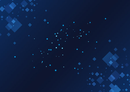 blue digital cyber image backgroundのイラスト素材