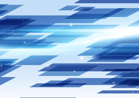 blue digital technology digital backgroundのイラスト素材