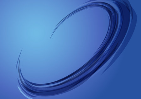 blue circular network image backgroundのイラスト素材