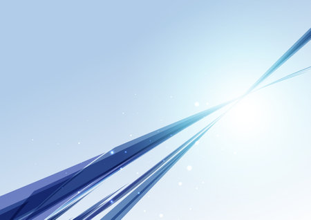 blue sharp digital lines backgroundのイラスト素材
