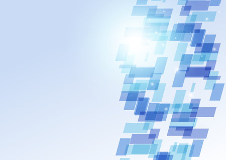 Rectangular Digital Spatial Image Backgroundのイラスト素材