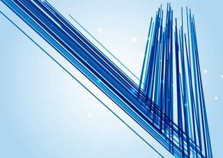 blue sharp digital lines backgroundのイラスト素材