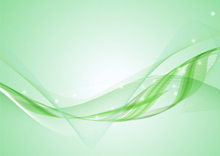 green abstract wave texture backgroundのイラスト素材