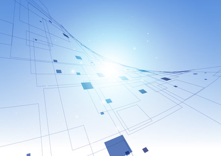 Wavy technology space texture backgroundのイラスト素材