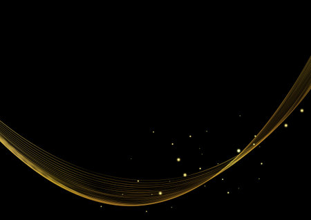 luxury abstract gold wave backgroundのイラスト素材