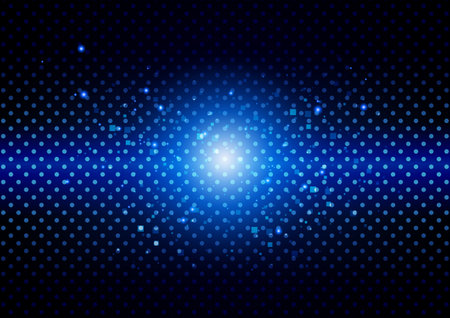 Digital image background of blue dotsのイラスト素材