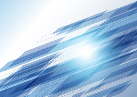 blue technology speed line network backgroundのイラスト素材