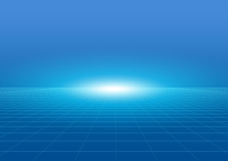 blue digital and horizon image backgroundのイラスト素材