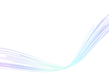 Vivid wave line white backgroundのイラスト素材