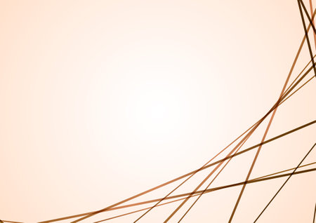 gold abstract line frame backgroundのイラスト素材