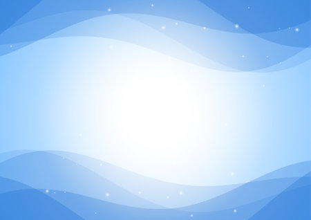 light blue abstract wave backgroundのイラスト素材