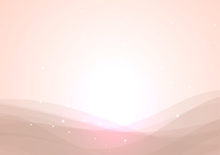 Beige shimmering wave abstract backgroundのイラスト素材