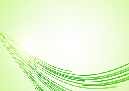 Blue green abstract wave lines backgroundのイラスト素材