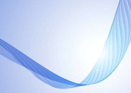 blue geometric digital wave backgroundのイラスト素材