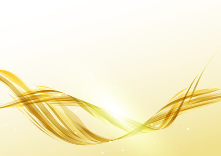 Shining gold digital wave backgroundのイラスト素材