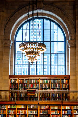 New york public library , one of the most beautiful library in the world in Manhattan , New york city , United States of America - September 1 , 2018のeditorial素材