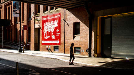 Chelsea market . One of the famous vintage shopping place in Manhattan , New york city , United States of America - September 1 , 2018のeditorial素材