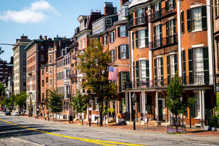 The classical and victorian buildings in the heart of Boston , Massachusetts , United States of America - September 3 , 2018のeditorial素材