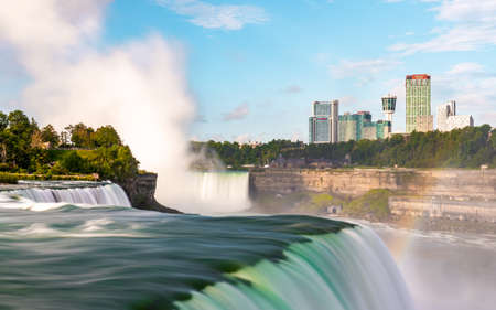 Niagara Falls on America side in the morning with clear sky , Buffalo , United States of Americaのeditorial素材