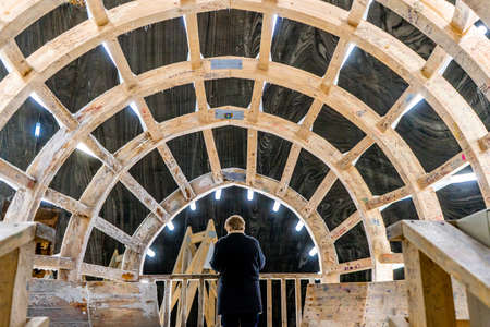 Salina Turda . One of the most awesome underground place on earth . Recently is fun park with many activities and used to be Salt mine in the pastのeditorial素材