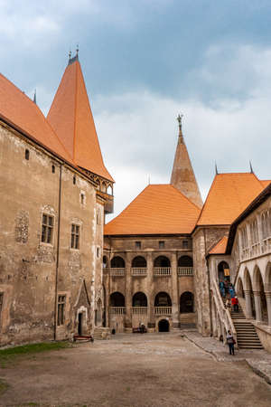 Corvin Castle . Also known as Hunyadi Castle or Hunedoara Castle is a Gothic-Renaissance castle . One of the most beautiful and classical castle in the country , Hunedoara , Romaniaのeditorial素材