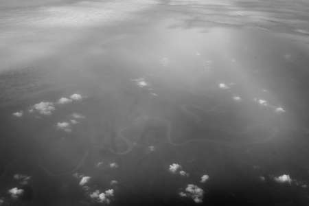 Aerial view mountains in Sichuan province, China.の写真素材