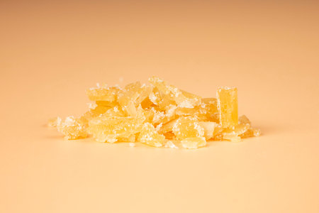 concentrated golden cannabis wax with a high THC content.の写真素材