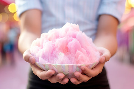 street food cotton candy generative ai.の素材