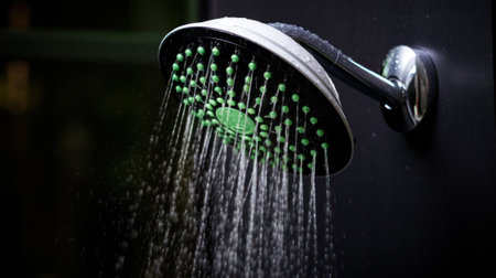 rain shower fresh summer water generative ai.の素材