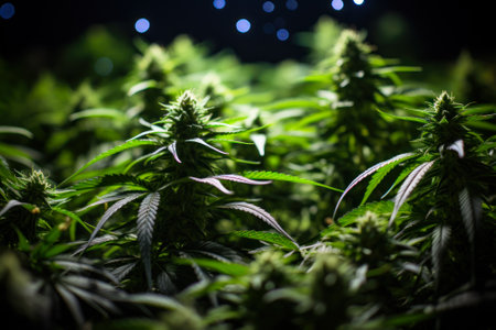 flowering cannabis plants generative ai.の素材