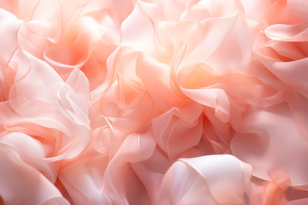 airy orange pink flowers generative ai.の素材